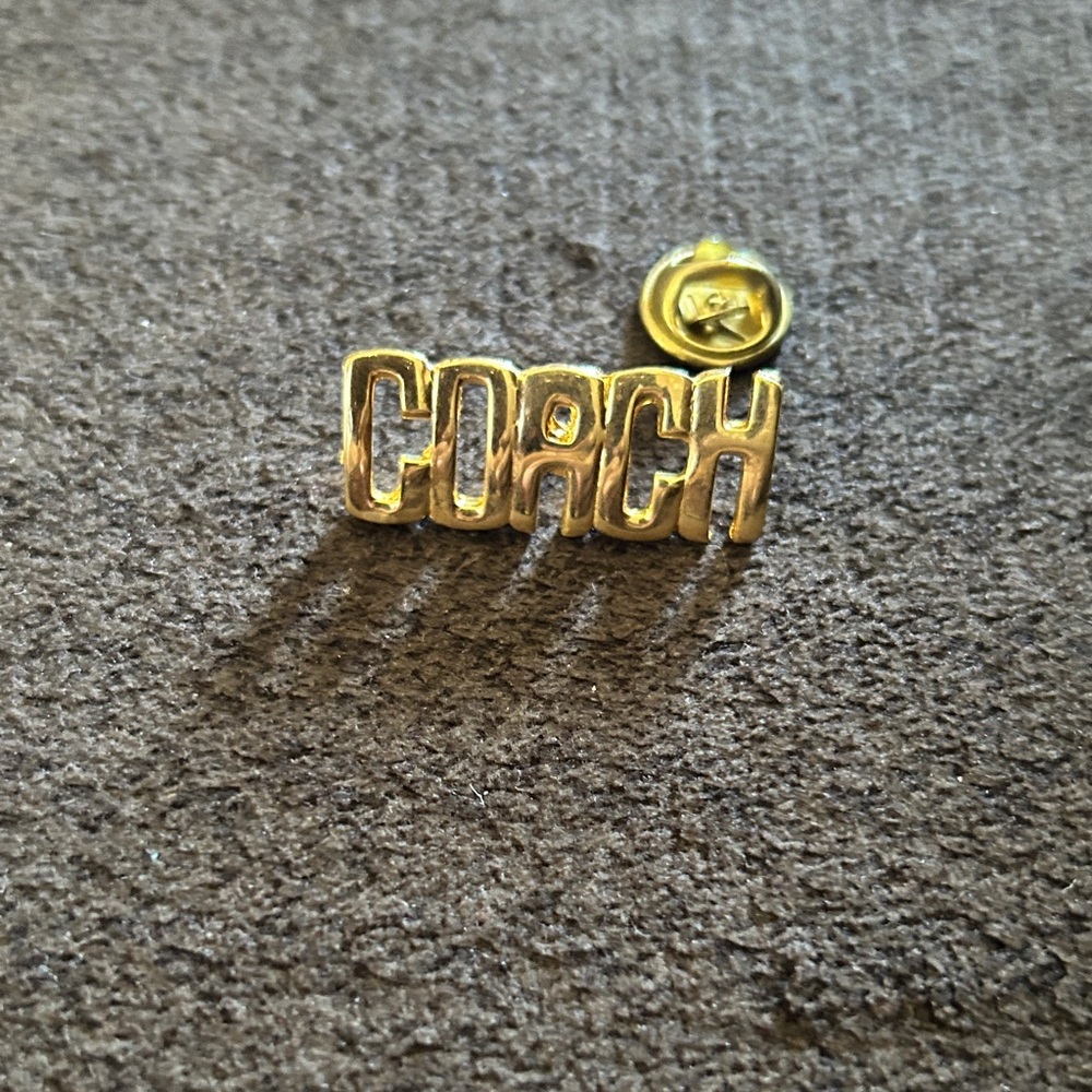 Coach Gold Logo Pin
